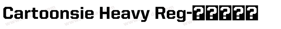 Cartoonsie Heavy Reg字体转换